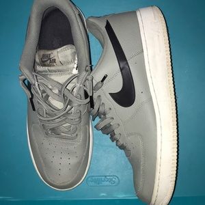 Green and black Air Force ones